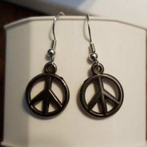 Peace Symbol Earrings